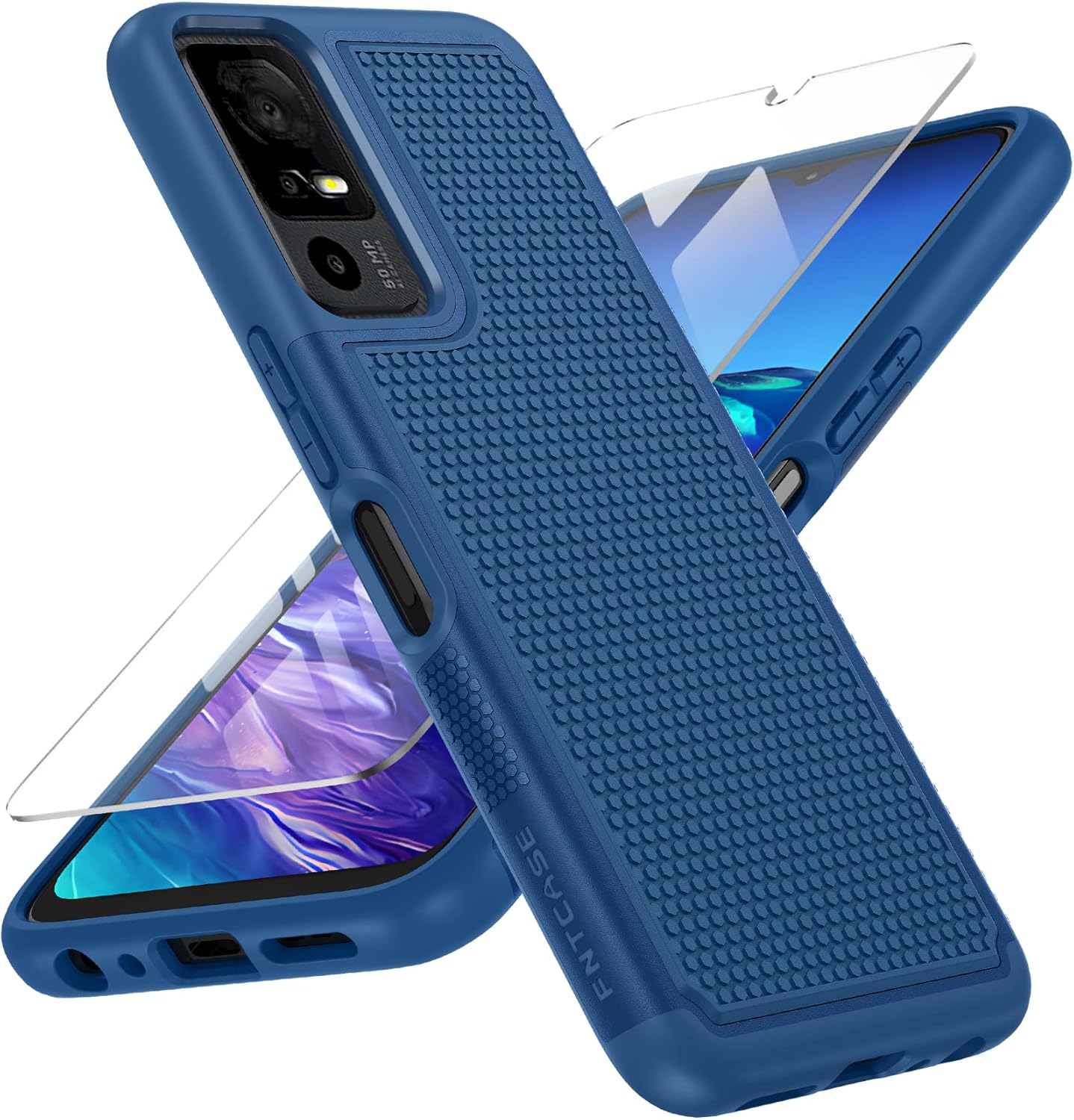 FNTCASE Funda para TCL 40-XE 5G Funda de teléfono con textura mate de doble capa a prueba de golpes de grado militar  Protección resistente a prueba