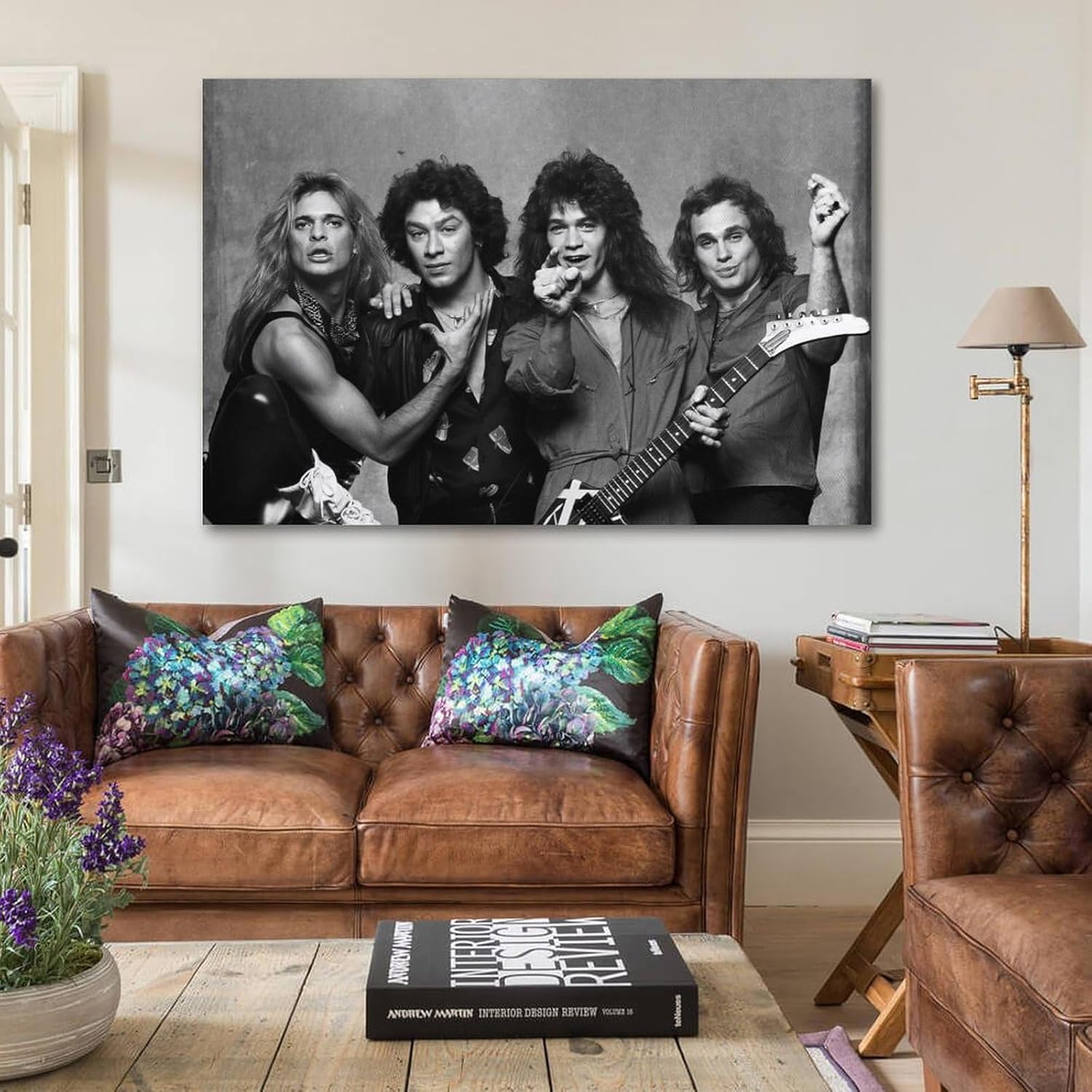 CHYCYGDH Van Halen – Póster original de Van Halen de 1980, póster de música vintage, póster de rock, decoración artística, pintura estética, arte de