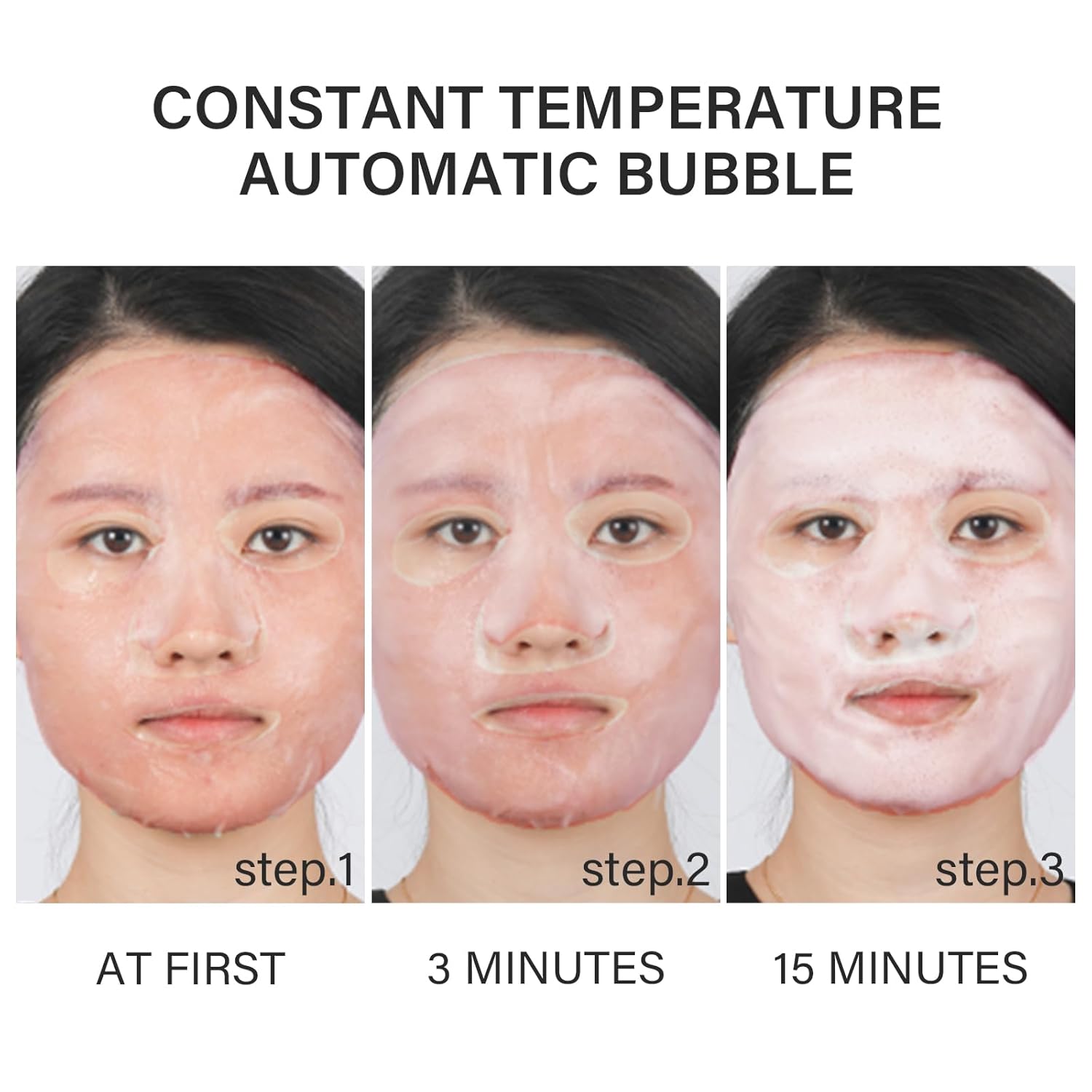 Pink Rose O2 Bubble – Mascarilla facial para el cuidado de la piel, mascarillas de limpieza profunda para la cara, mascarilla facial hidratante para