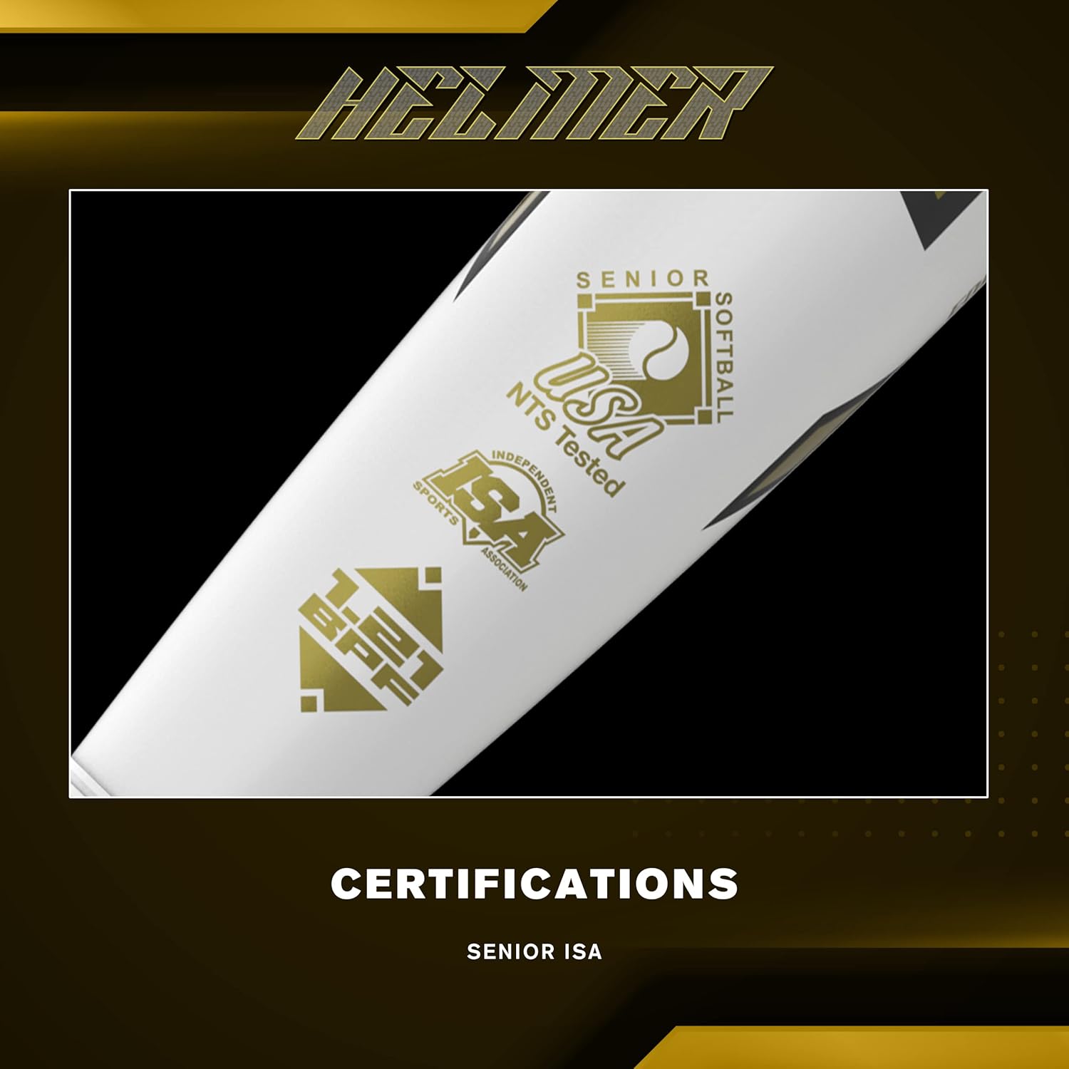 Easton  2023  Helmer Hitman 44 Bate de sóftbol de lanzamiento lento  Senior  Cargado  Barril de 12 pulgadas
