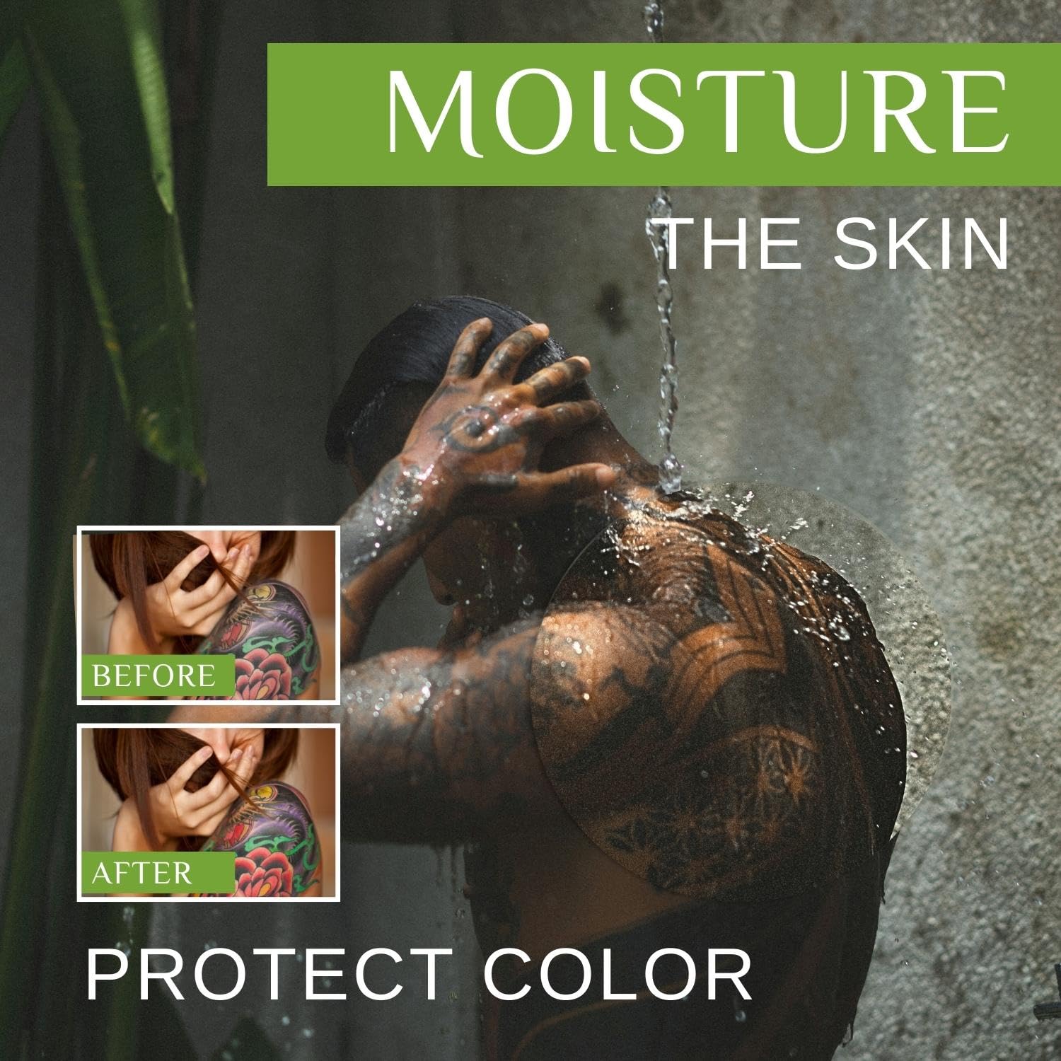 BodyJ4You Bálsamo de cuidado posterior para tatuajes, crema hidratante curativa para tatuajes, loción de tatuaje vieja revive el color de mejora de