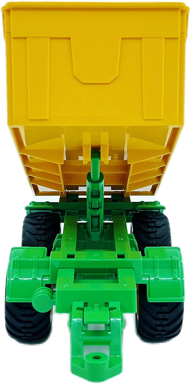 Accesorio de remolque inclinado con enganche para tractores agrícolas, camiones de construcción y silvicultura, realista, plegable, escala 124