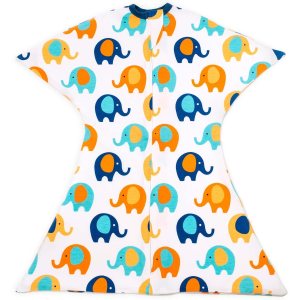 SleepingBaby Zipadee-Zip – Manta para bebé de 6 a 12 meses, manta de transición con cremallera, comodidad – Elefante azul y naranja, talla M SleepingBaby Zipadee-Zip – Manta para bebé de 6 a 12 meses, manta de transición con cremallera, comodidad – Elefante azul y naranja, talla M