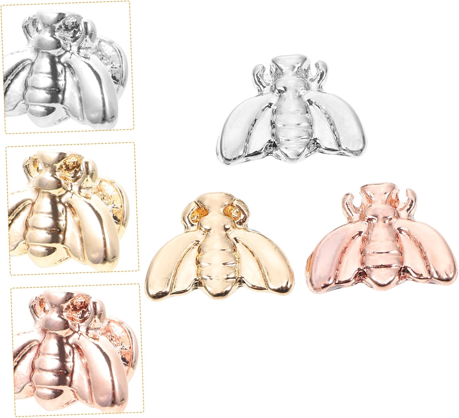 UKCOCO 6 piezas de decoración Mm para exquisita banda modelado hebillas aleación decoración abeja encantadoraforma encanto decorativo en forma de