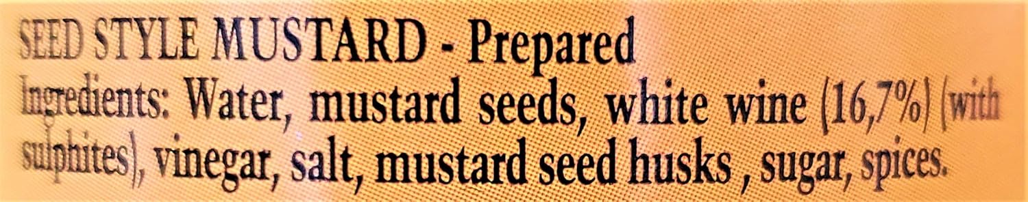 Edmond Fallot Seed Style Mostaza (paquete de 2, total de 14.4 onzas)