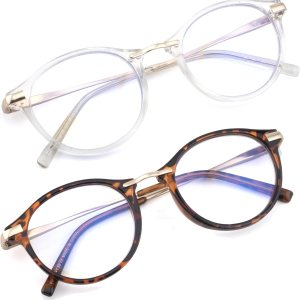 SOPHILY Gafas de lectura redondas para mujeres y hombres, multienfoque progresivolente ampliada completa, bloqueador de luz azul SOPHILY Gafas de lectura redondas para mujeres y hombres, multienfoque progresivolente ampliada completa, bloqueador de luz azul