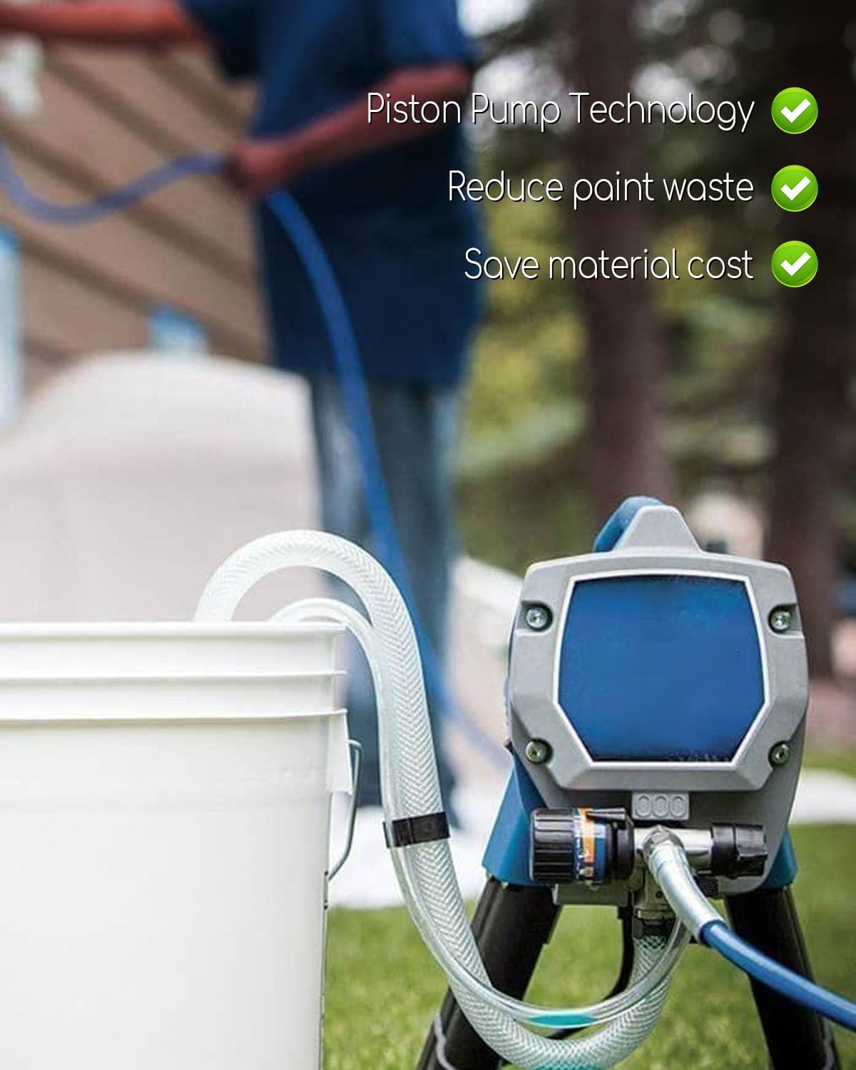 La bomba de pulverización de pintura eléctrica reemplaza 24Y472 para Graco ProXChange ProX17 ProX19 ProX21, bomba de pistón eléctrica de acero