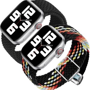 Abanen Correa de reloj trenzada de nailon elástico compatible con Apple Watch de 1.496 pulgadas, 1.575 pulgadas, 1.772 pulgadas, 1.772 pulgadas, Abanen Correa de reloj trenzada de nailon elástico compatible con Apple Watch de 1.496 pulgadas, 1.575 pulgadas, 1.772 pulgadas, 1.772 pulgadas,