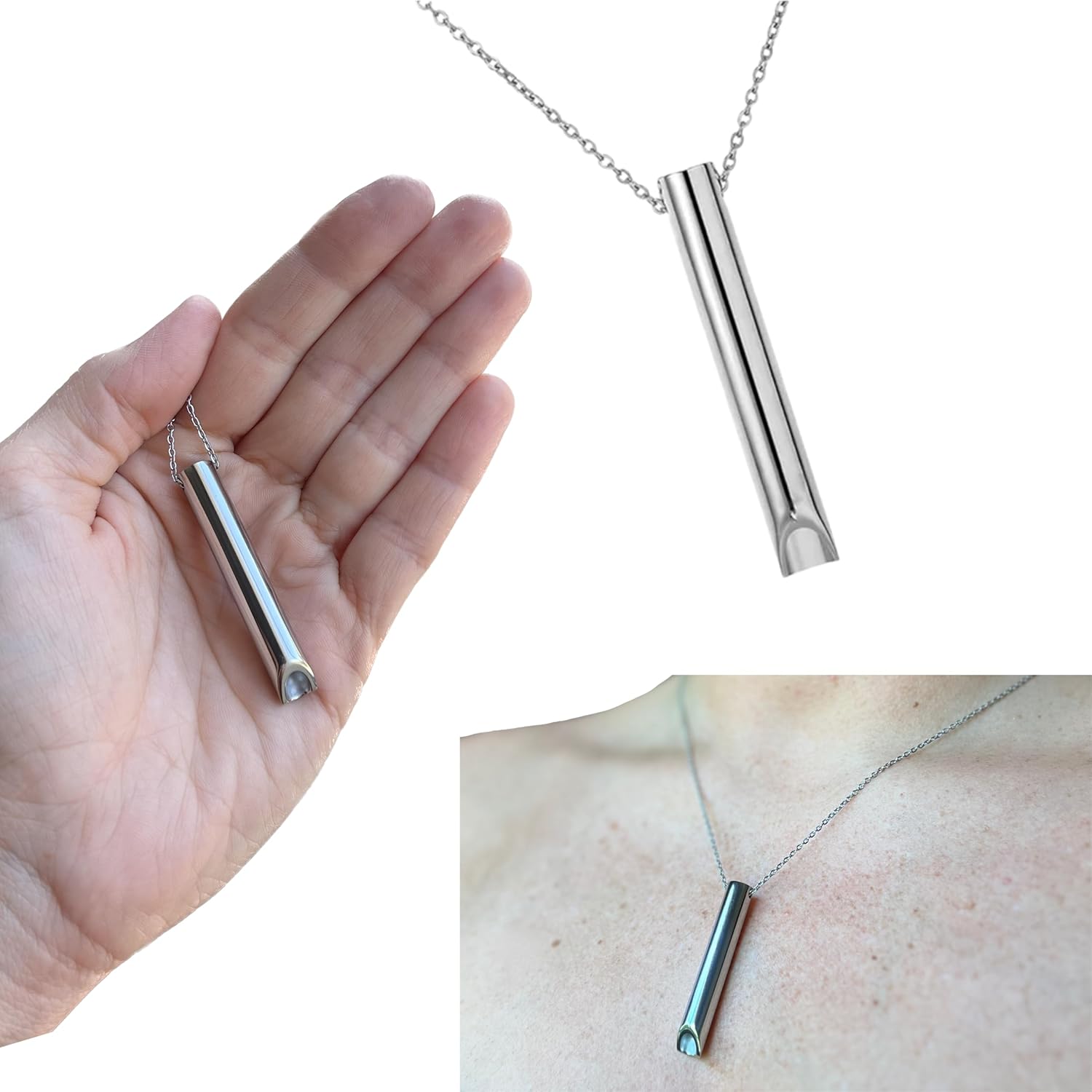 Collar de respiración para ansiedad, herramientas de TDAH, accesorios de meditación, ejercitador de pulmón, atención plena, alivio del estrés,