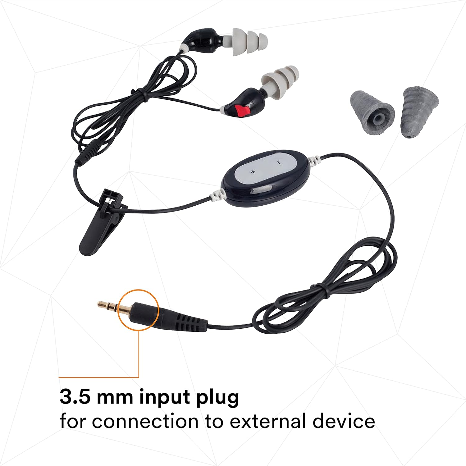 3M Peltor audífono intrauricular, aislante del ruido, auriculares 2600N, metal, plástico y espuma, color negrogris