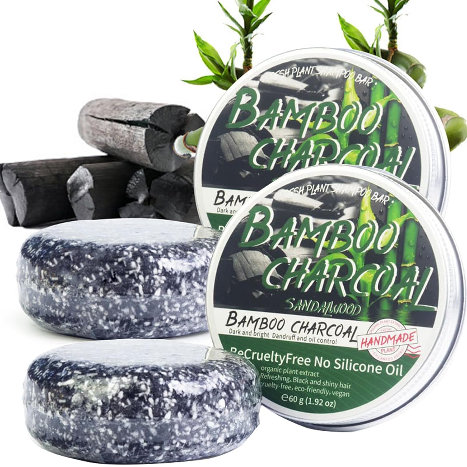 OFIGAS 2 barras inversas de cabello gris, barra inversa gris, barra de champú para oscurecer el cabello, champú de barra de cabello gris inverso,