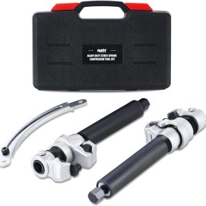 Orion Motor Tech Herramienta de compresor de resorte, juego de 2 herramientas de compresor de resorte helicoidal con soporte extensible, herramienta Orion Motor Tech Herramienta de compresor de resorte, juego de 2 herramientas de compresor de resorte helicoidal con soporte extensible, herramienta