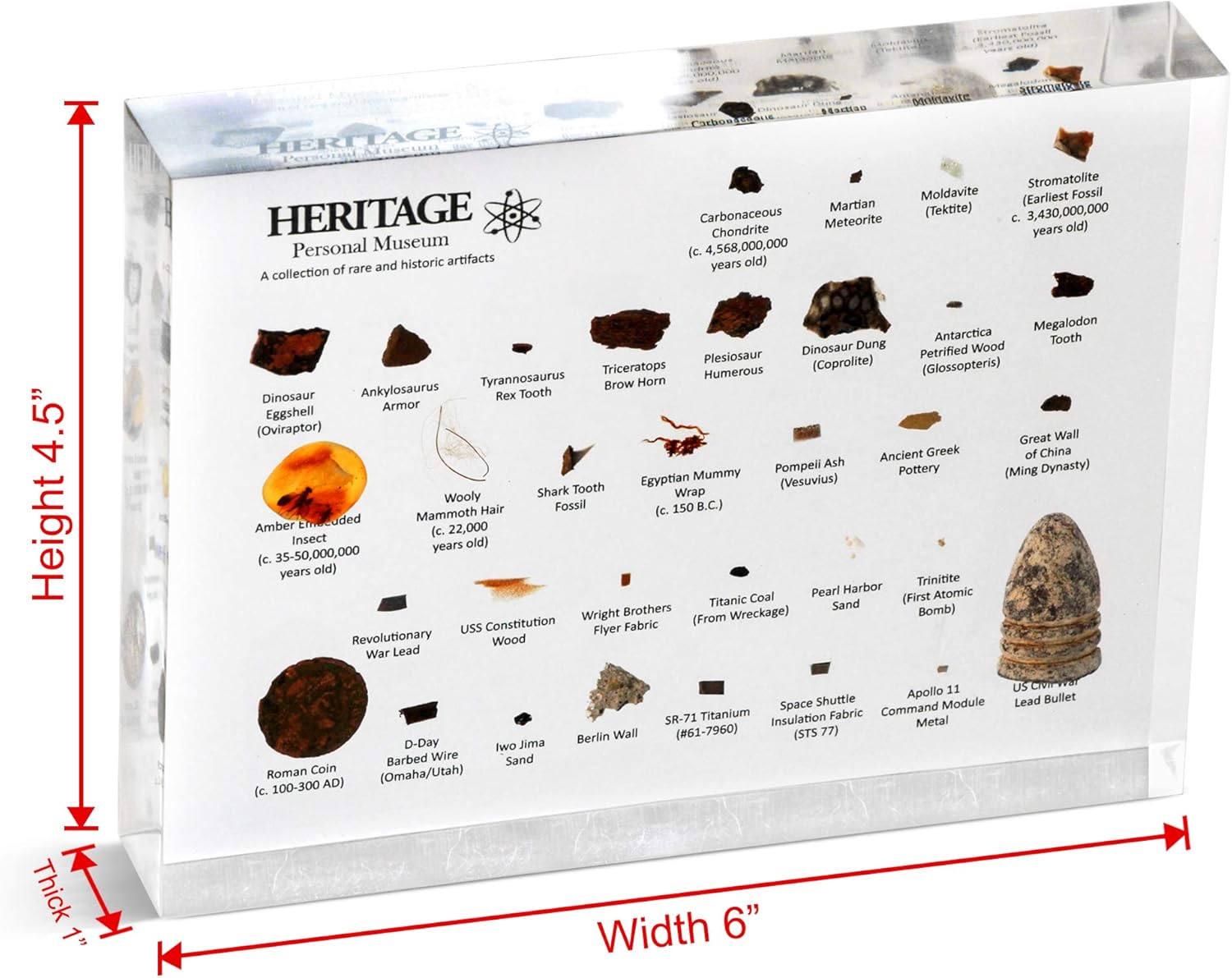 Heritage Personal Museum, un mini museo de historia natural, 33 artefactos