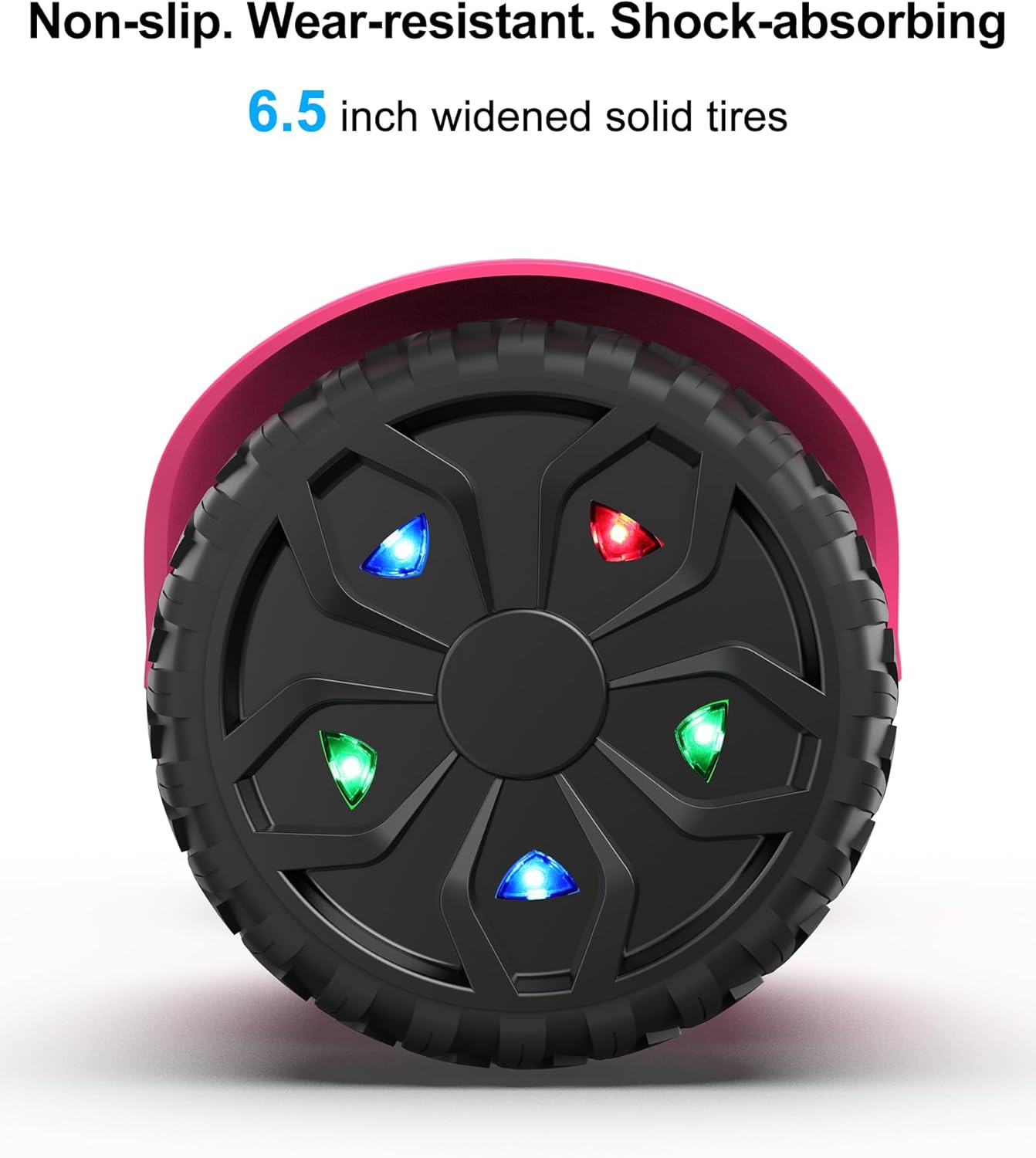 TOMOLOO Upgrated Hoverboards Q3X All Terrain Hoverboard with Colorful LED Lights, Self Balancing Scooter Off Road Hoverboards for Kids ages 6-12 and