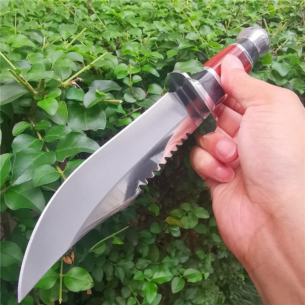 DOOM BLADE Cuchillo de caza de hoja fija de 10.63 pulgadas con funda para acampar senderismo pesca – Tipo de cuchillo Bowie