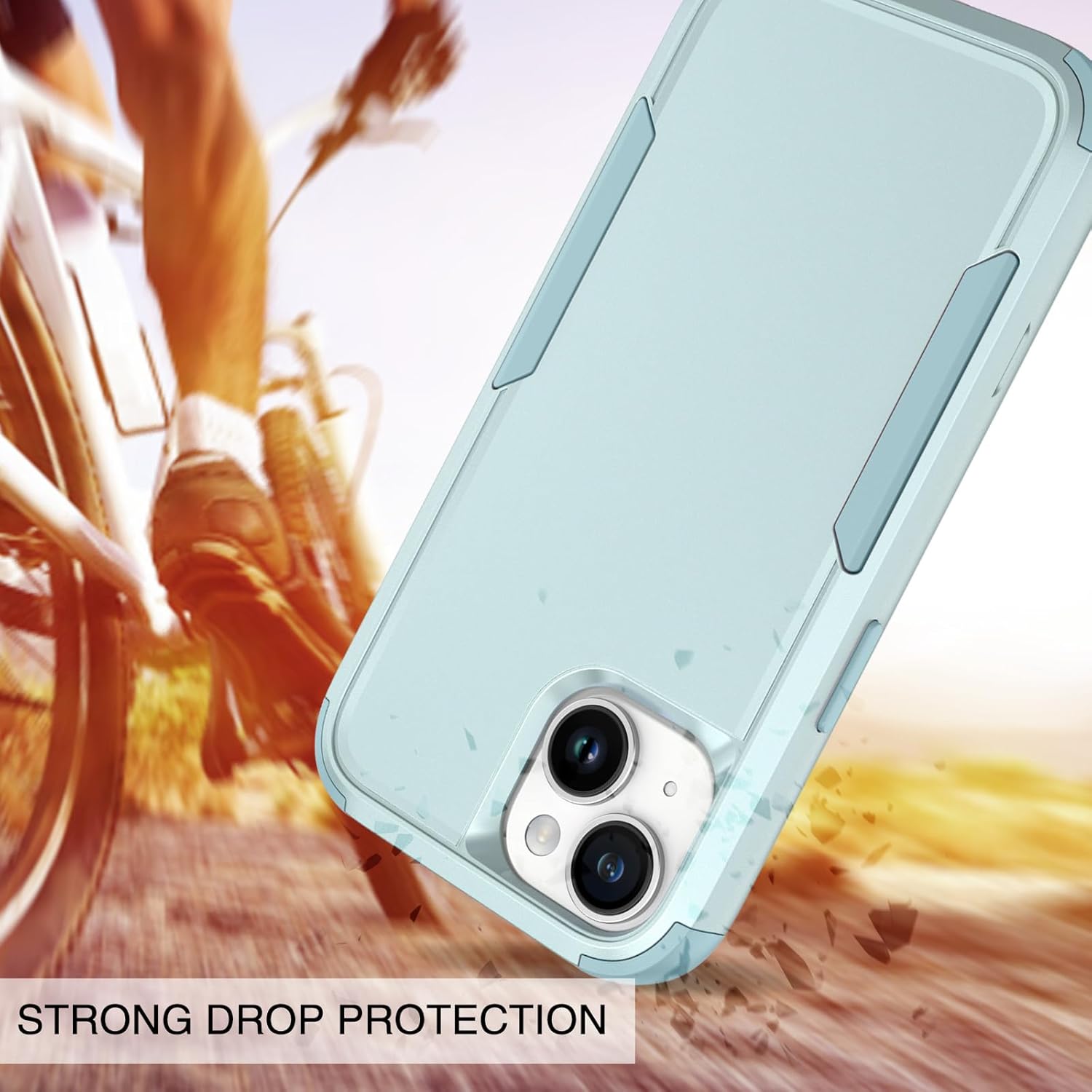 BENTOBEN Funda para iPhone 15, 3 en 1, resistente, híbrida, a prueba de golpes, policarbonato duro, TPU suave, antideslizante, protección para