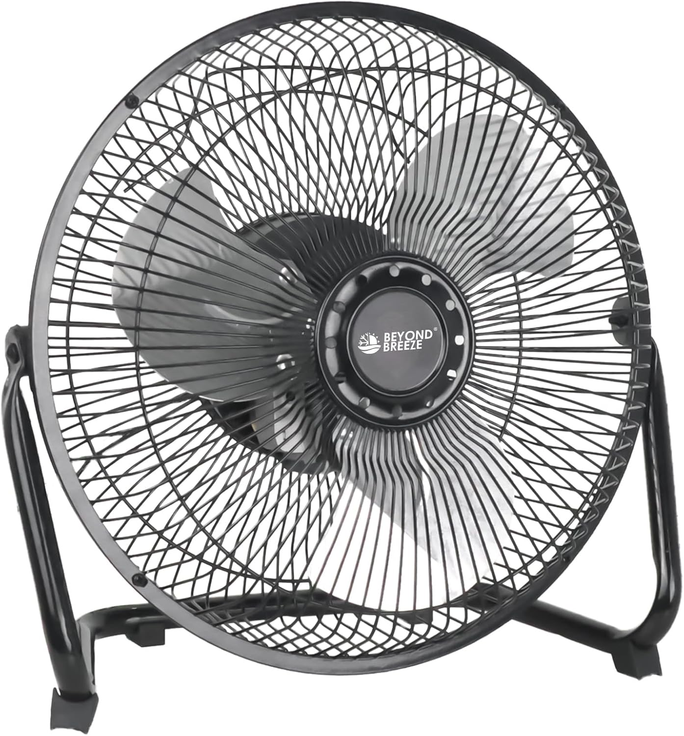 Ventilador de suelo de 9 pulgadas, 3 velocidades, resistente, pequeño, totalmente metálico, con inclinación ajustable para escritorio, mesa, oficina
