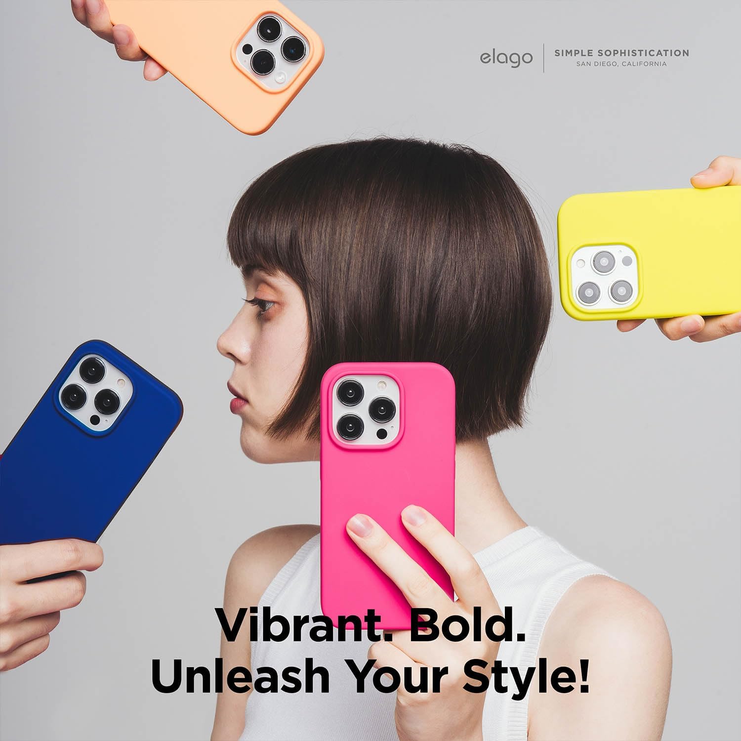 elago Compatible con iPhone 15 Pro Max, funda de silicona líquida, funda protectora de cuerpo completo, a prueba de golpes, funda delgada para