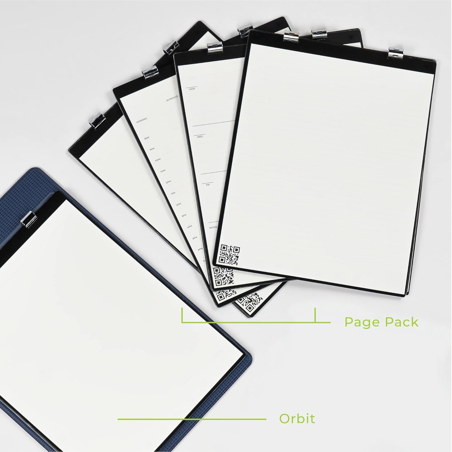 Rocketbook Orbit Letter Page Pack Smart reutilizable Legal Pad Planificador semanal - Imagen 6