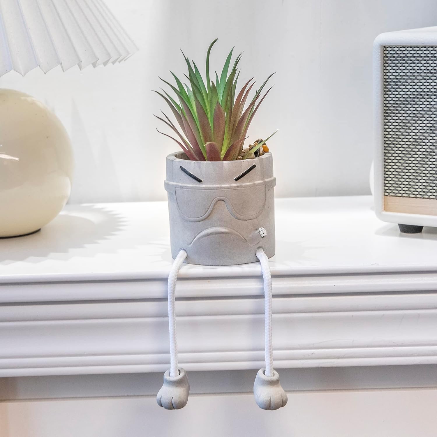 3 piezas de bonitas plantas artificiales para decoración de oficina para mujeres y hombres, pequeñas plantas falsas para dormitorio y baño, bonita