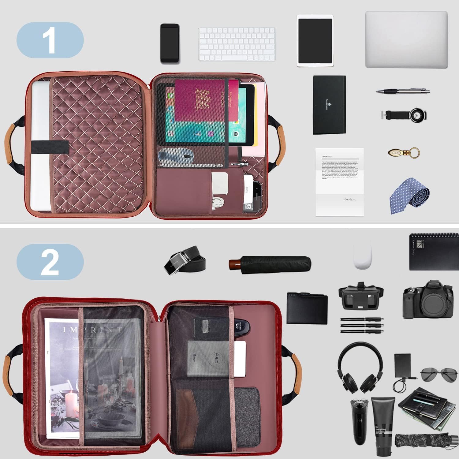 ZINZ Funda delgada y expandible para portátil de 13, 14, 15, 16 pulgadas, bolsa de almacenamiento multiusos para accesorios de computadora