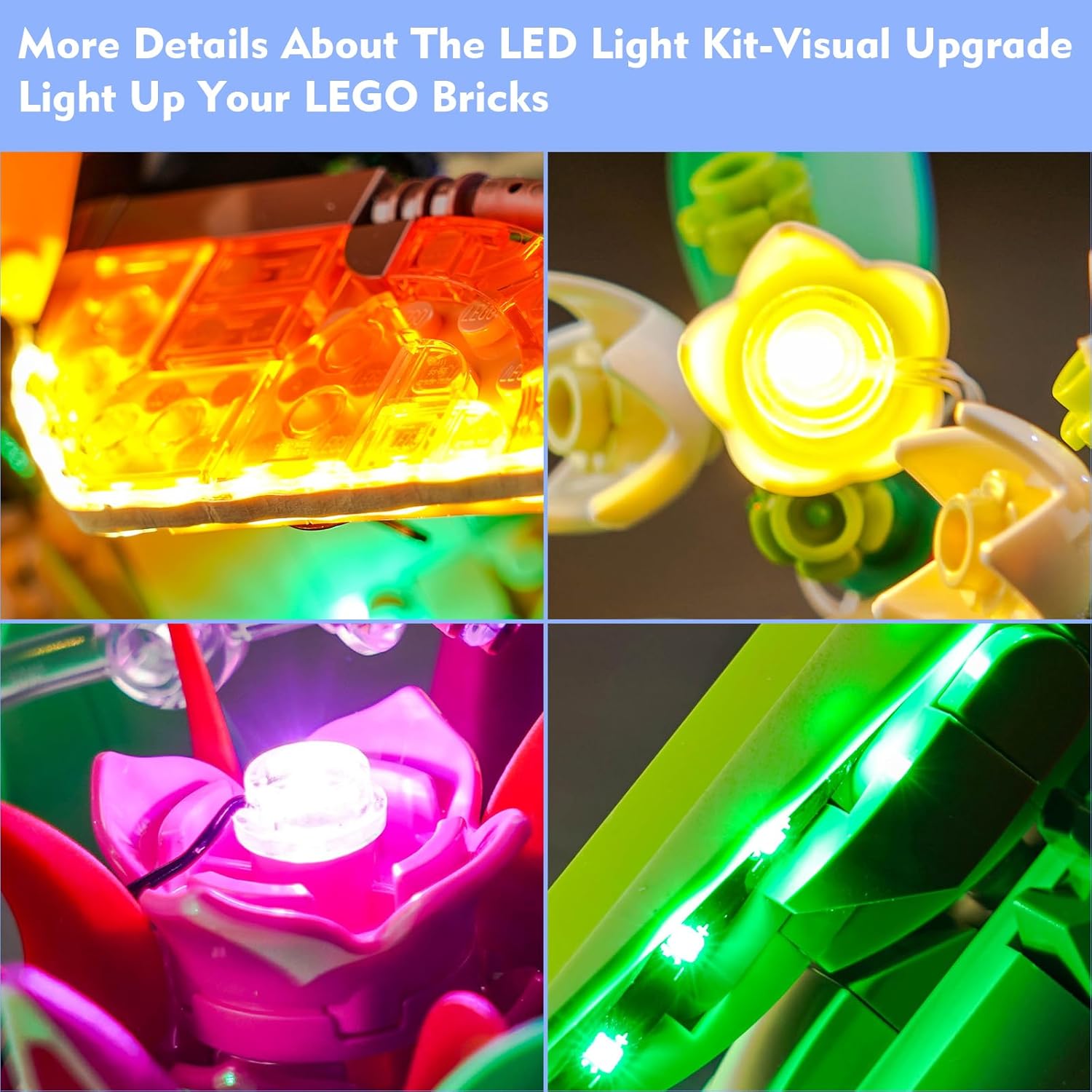 Kit de luces LED para Lego The Insect Collection 21342 Ideas Bugs, accesorios de iluminación compatibles con Lego Nature 21342 Butterfly Set (solo