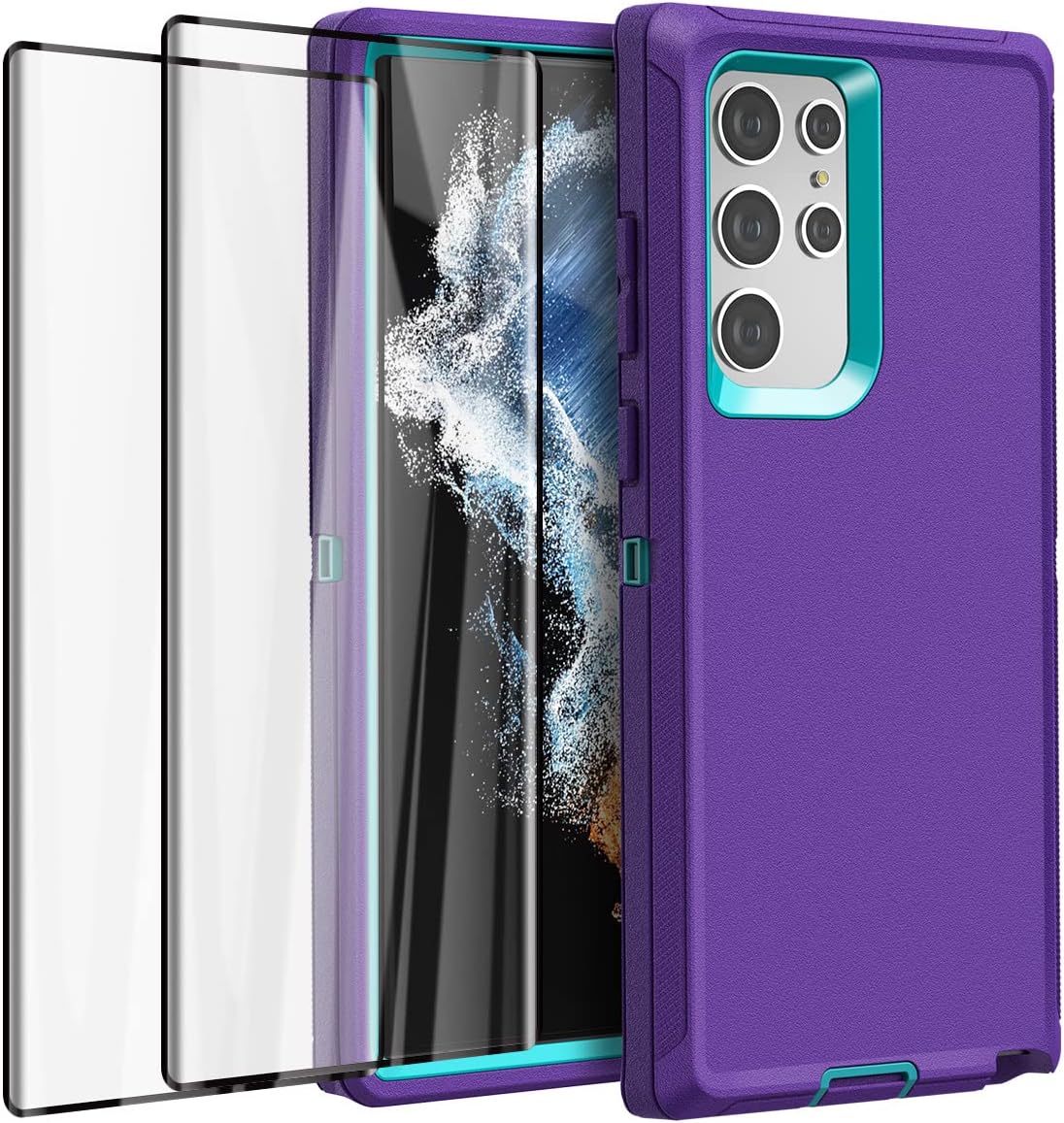 AICase for Galaxy S22 Ultra Case with Screen Protector,Heavy Duty Drop Protection Full Body Rugged ShockproofDust Proof Military Protective Tough