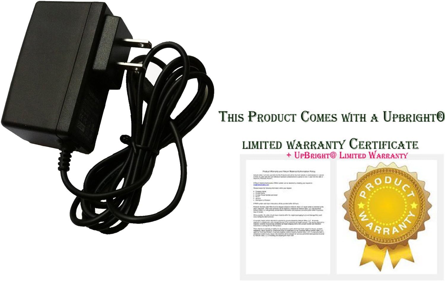 UpBright Nuevo Global 9V ACDC adaptador de repuesto para Peavey Rockmaster GT5 03599810 Mini amplificador de guitarra DC9V 9VDC 9.0V 9.0V 9 voltios