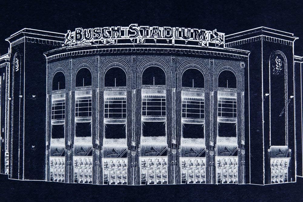 Estampado De Planos Del Estadio Busch