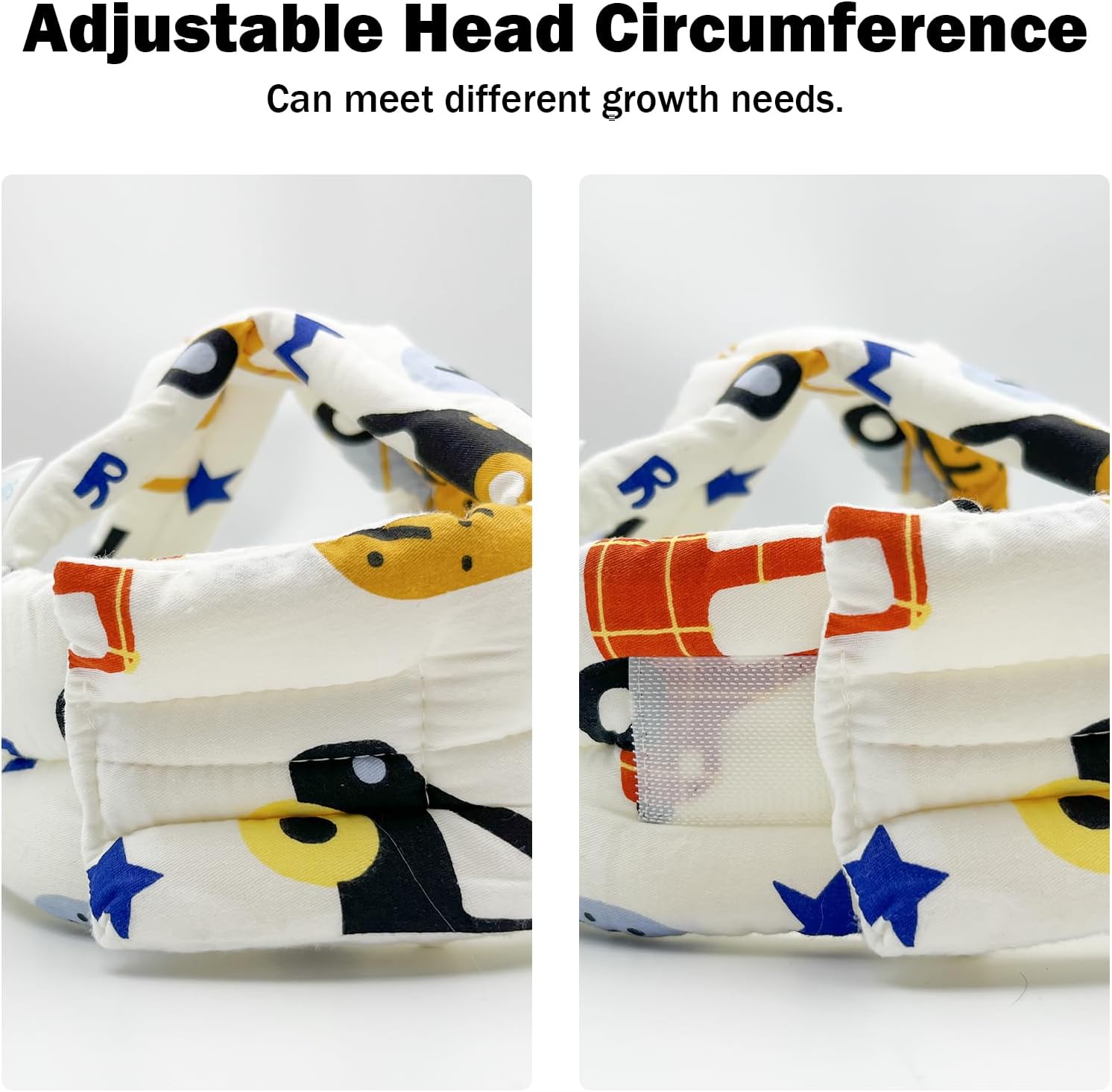 Protector de cabeza de bebé para gatear caminando, casco de bebé ajustable sin golpes y cojín suave, gorra de seguridad infantil para niños que