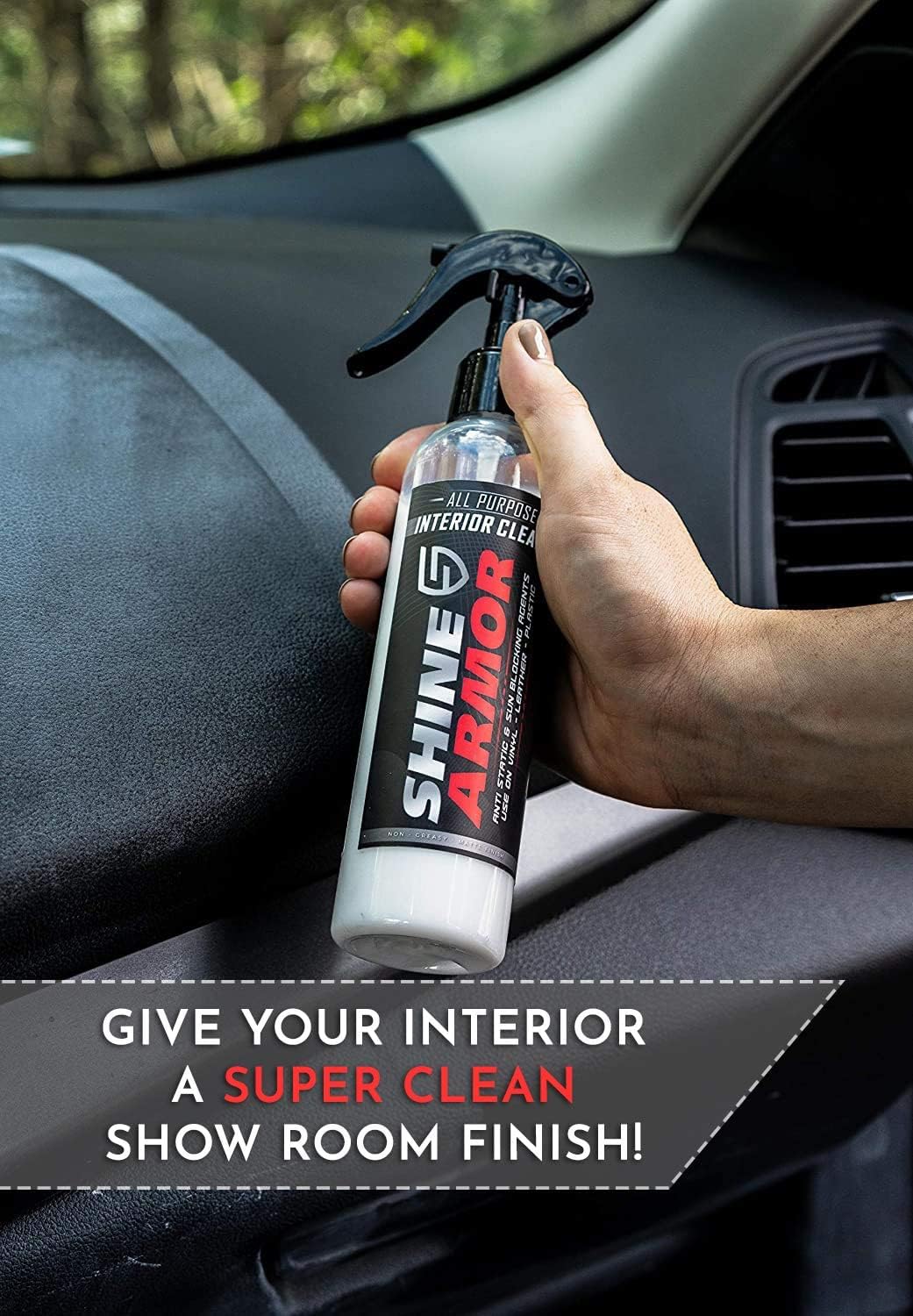 SHINE ARMOR El paquete grande viene con Fortify Quick Coat, Revive Scratch Repair, limpiador de interiores, gel de neumáticos y aditivo de