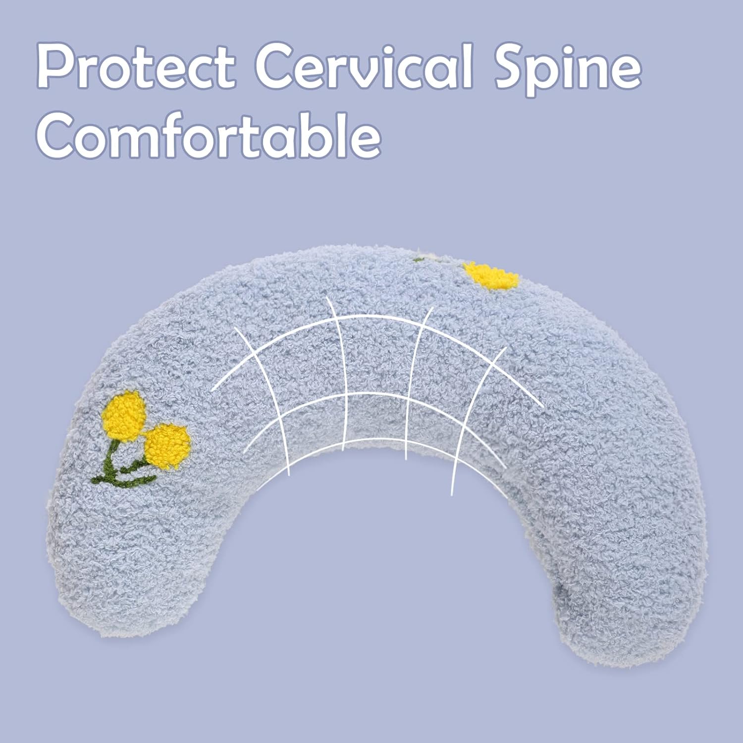 T’CHAQUE Almohadas suaves para cama de perro, compañero ideal para dormir para perros y gatos pequeños, almohada para el cuello de las mascotas para