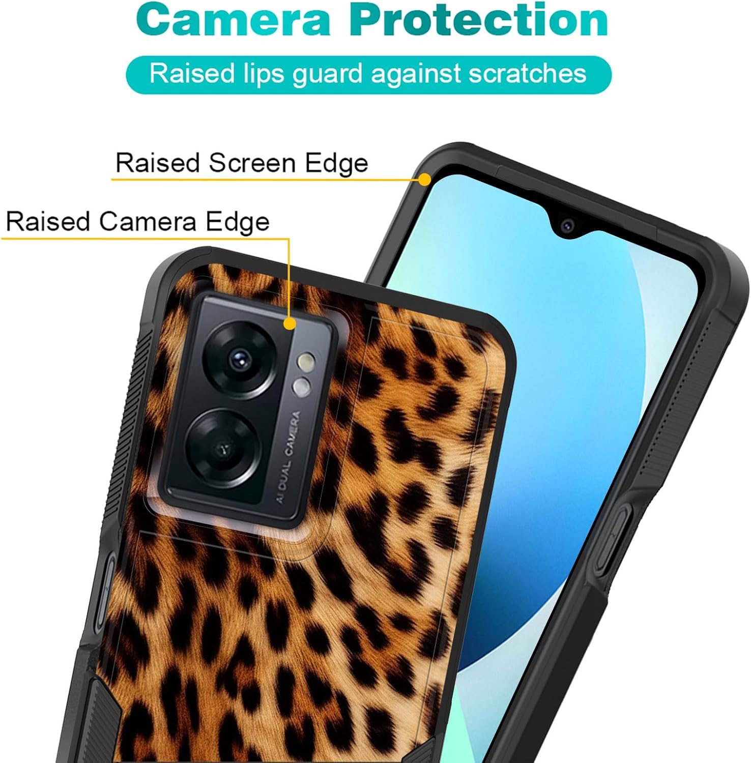 Funda para OnePlus Nord N300 5G, doble capa híbrida resistente resistente a prueba de golpes PC duro + funda protectora de silicona suave para