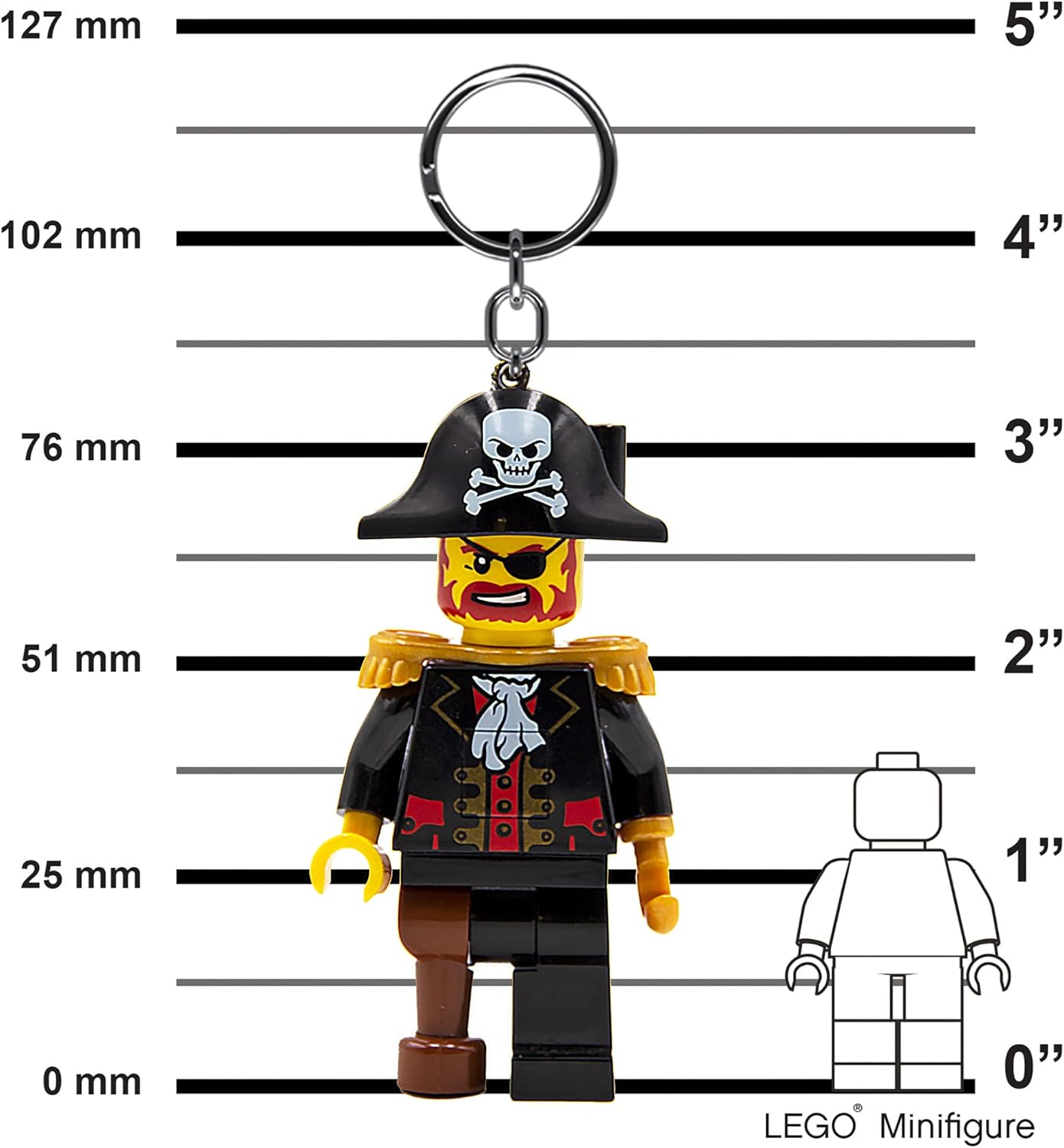 Lego – Linterna LED icónica para fanáticos icónicos, juguete novedoso para niños, figura de 2.992 in, 2 pilas CR2025 incluidas, Negro -, Talla