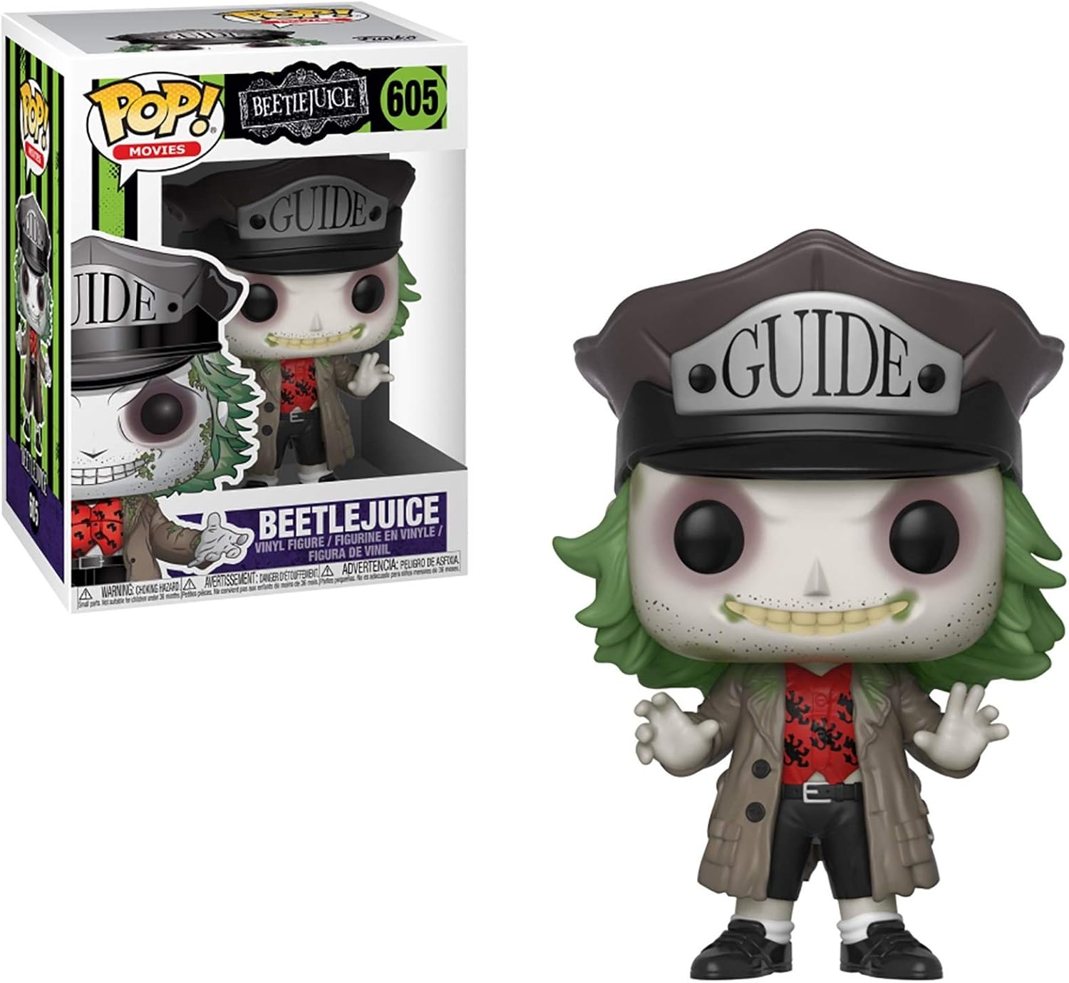 Funko Pop Horror Beetlejuice – Figura coleccionable de Beetlejuice con sombrero, multicolor