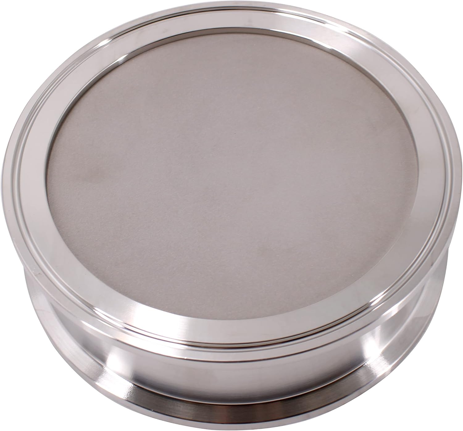 HFS (R) Placa de filtro de triple abrazadera de 3 pulgadas con filtro de pantalla de 0,5 micrones de acero inoxidable 304 (3 pulgadas, 0,5 micras)