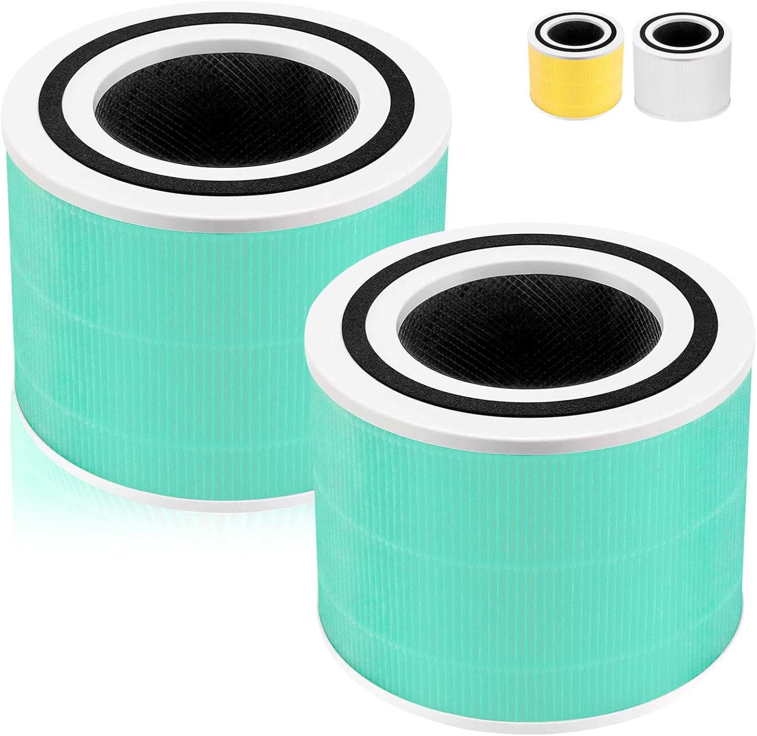 Paquete de 2 filtros de repuesto Core 300 True HEPA para purificador de aire LEVOIT Core 300 y Core 300S VortexAir, repuesto de filtro HEPA