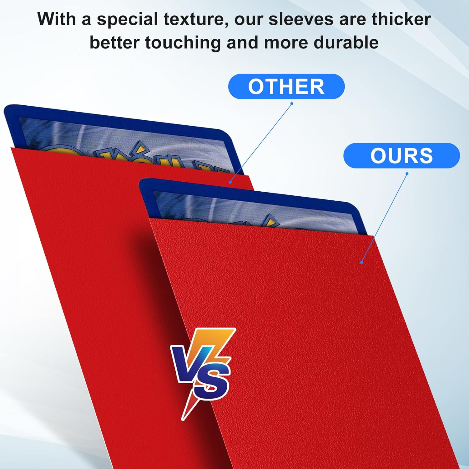 Fundas de tarjetas rojas mate para MTG, 300 fundas de tarjeta estándar de ajuste perfecto para tarjetas de intercambio de tarjetas deportivas,