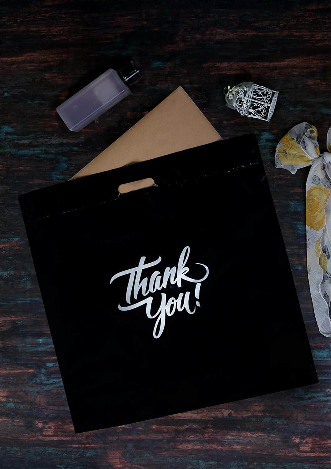 Infinite Pack Bolsas negras de 9 x 12 pulgadas, 12 x 15 pulgadas, 16 x 18 pulgadas, 20 x 20 pulgadas (400 unidades) bolsas de mercancía de