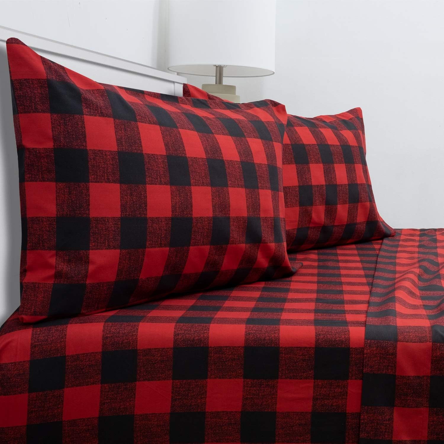 Juego de sábanas de tamaño matrimonial, ropa de cama transpirable y lujosa con correas elásticas integradas para las esquinas, colección Supreme de