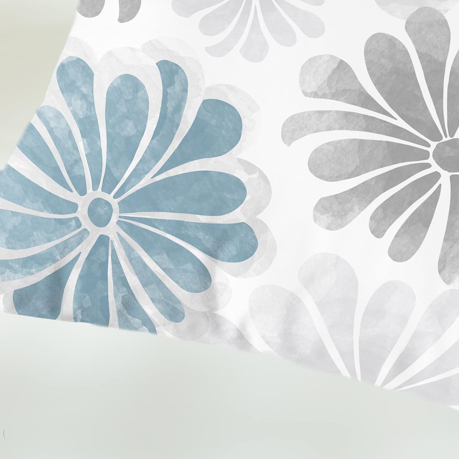 CaliTime Juego de 2 fundas de almohada decorativas de vellón de dos tonos con flores florecientes para sofá, cama, decoración de casa rural, 20 x 20