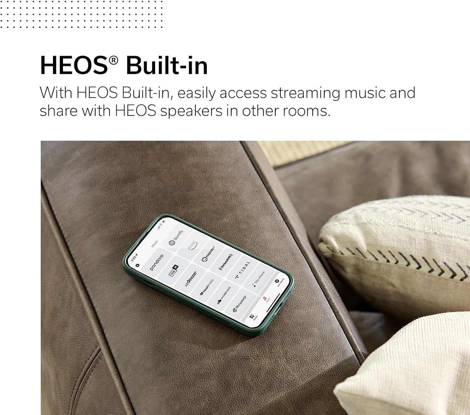 Denon Receptor de cine en casa AVR-S670H de 5.2 Ch (modelo 2023) – Receptor HDMI UHD 8K (75W x 5), transmisión a través de HEOS integrado, Bluetooth