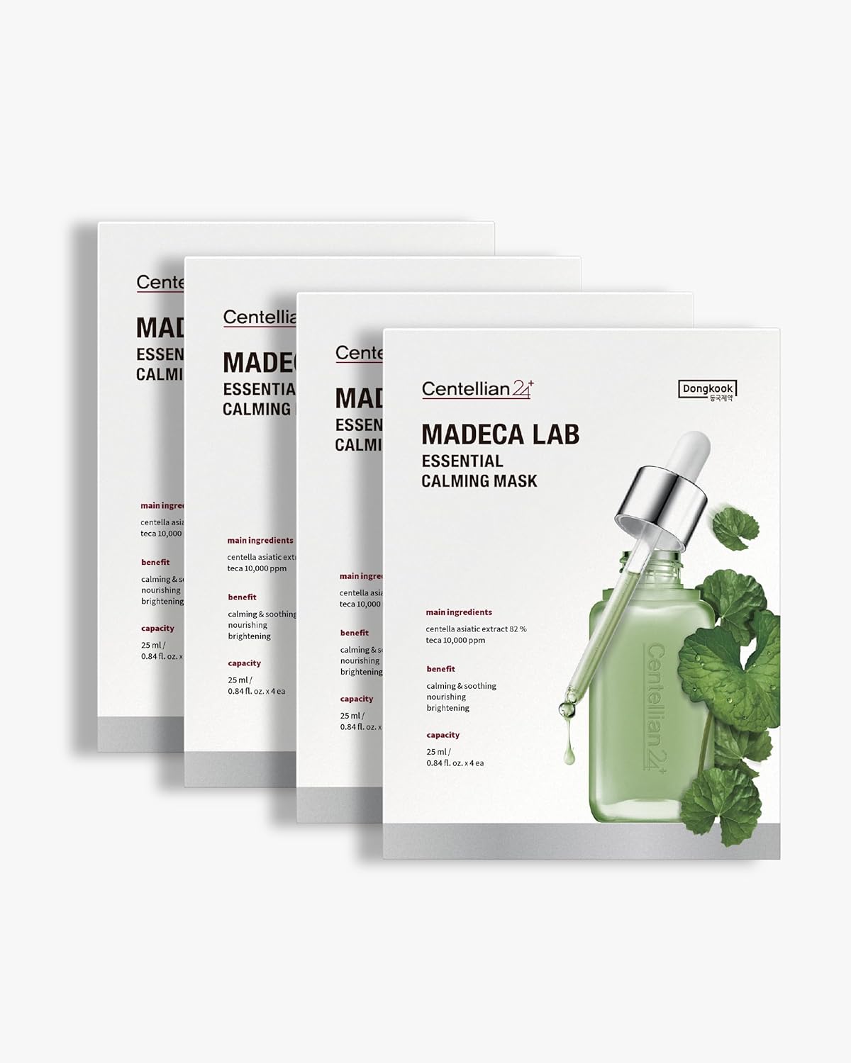 Centellian 24 Máscara Madeca (Extra Calmante, 24 piezas) – Hoja de mascarilla facial para ultra calmante, calmante para pieles sensibles y propensas