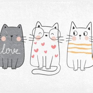 Cute Cats – Tapete de baño de felpa absorbente antideslizante, con parte trasera de goma, lavable, 39 x 20 pulgadas Cute Cats – Tapete de baño de felpa absorbente antideslizante, con parte trasera de goma, lavable, 39 x 20 pulgadas