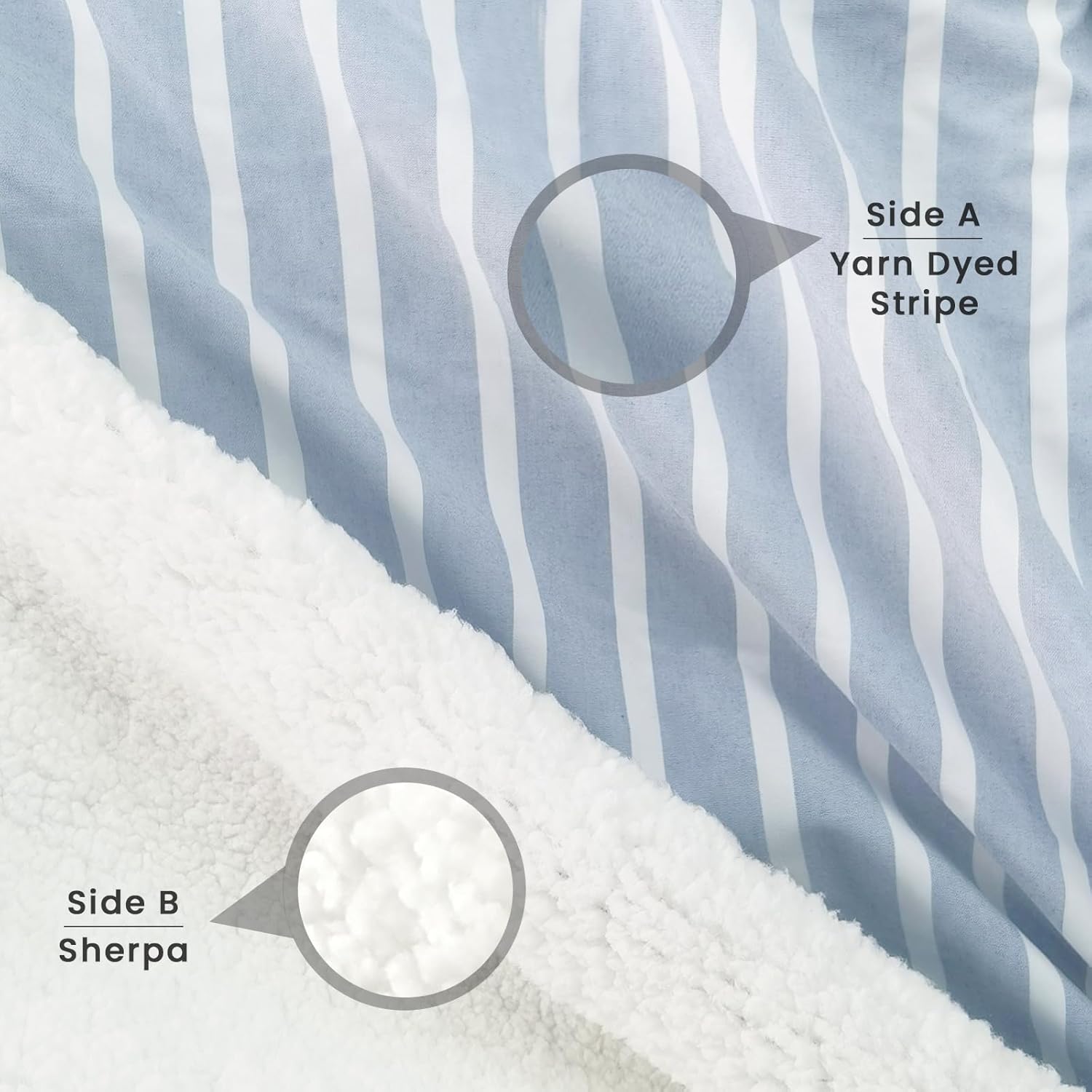 Juego de funda de edredón de mezcla de algodón, tamaño King, juego de ropa de cama de 3 piezas con 2 fundas de almohada, diseño reversible, cierre