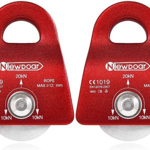 NewDoar Micro Mobile Single Polea, 20kN (4500 lb) Max Rope 12 in para aparejos arboristas escalada rescate, certificado CE NewDoar Micro Mobile Single Polea, 20kN (4500 lb) Max Rope 12 in para aparejos arboristas escalada rescate, certificado CE