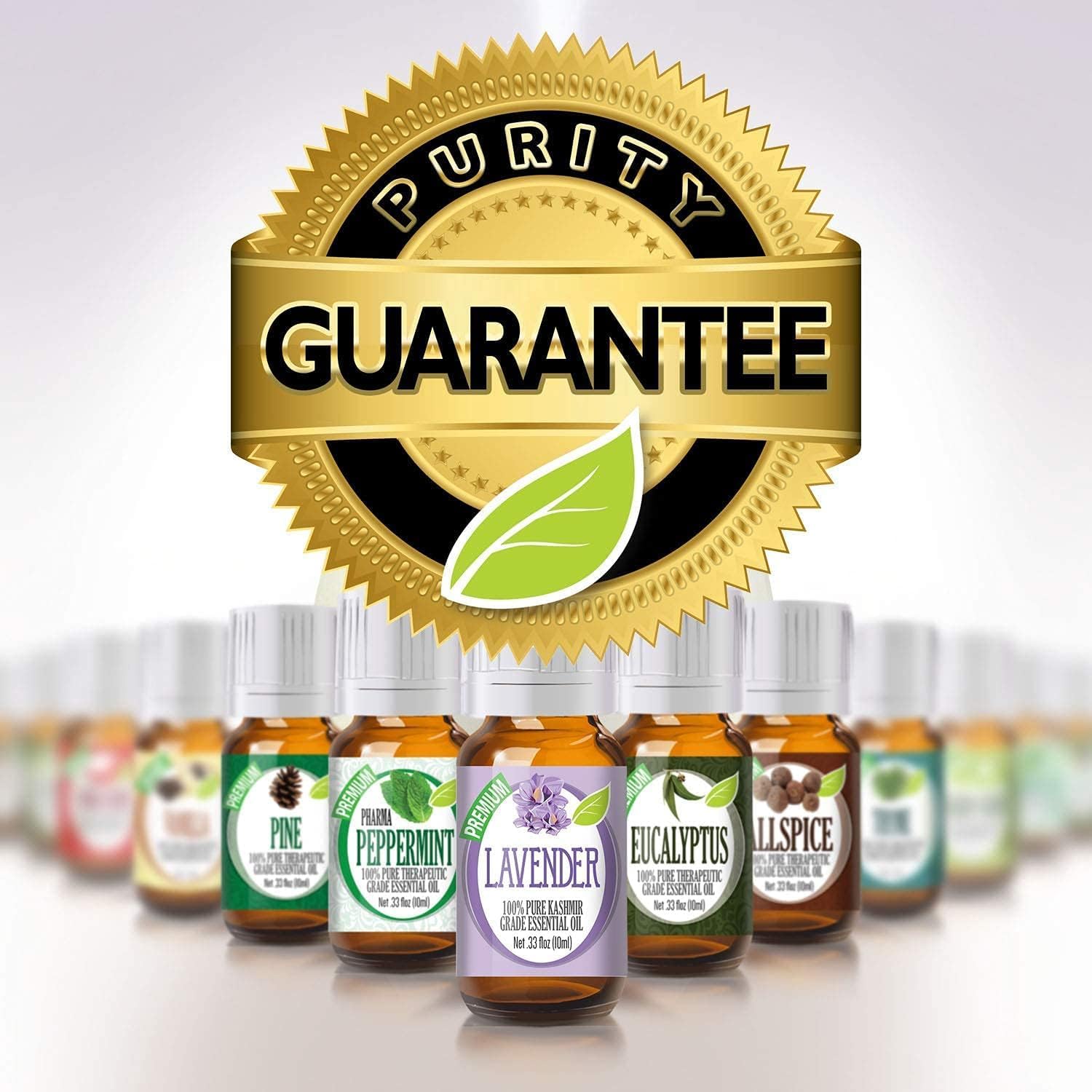 Soluciones de curación Aromaterapia para principiantes Kit de aceites esenciales, (Paquete de 140.34 fl oz)