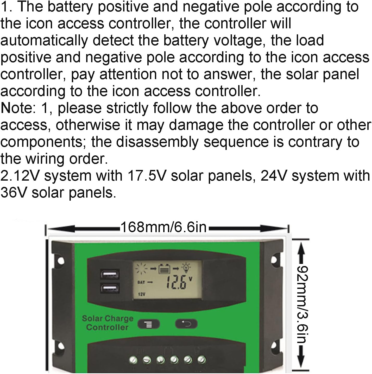 Controlador de carga solar de 30 amperios, controladores de carga para paneles solares, descarga fotovoltaica, regulador de control PWM,