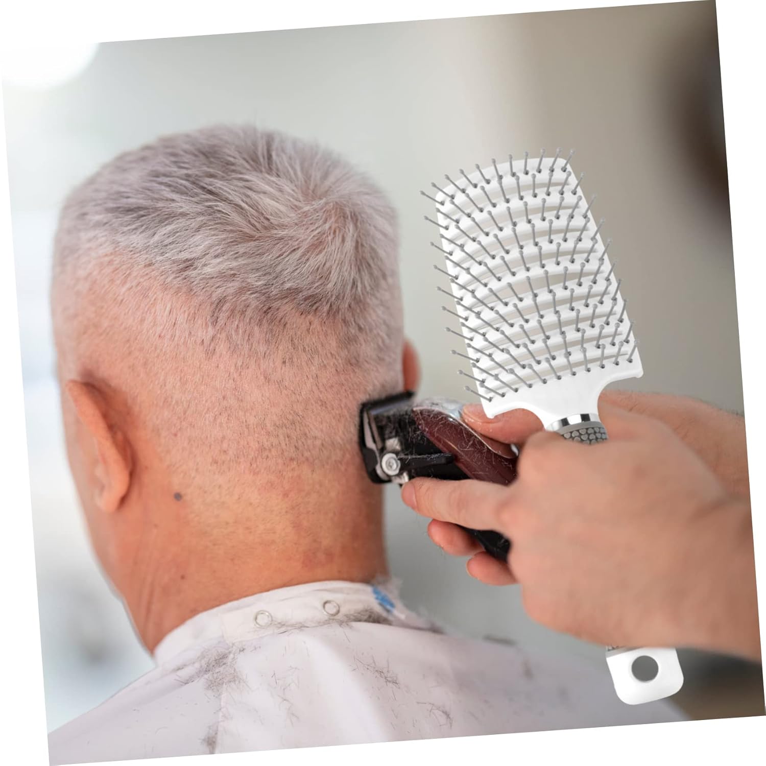 Peine de plástico para el cabello de aire caliente, peine de peinado, cepillo de pelo rizado, secador de pelo, cepillo para el pelo, peine para el