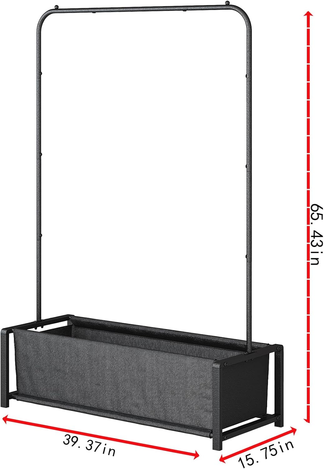 Perchero para colgar ropa, resistente, portátil, con parte inferior de metal, abrigos de secado camisa, color negro (bolsa negra)